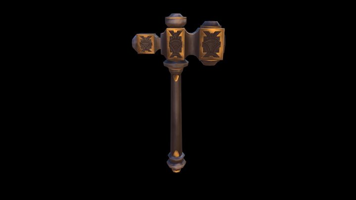 Practice - Hand Painted Hammer 3D Model