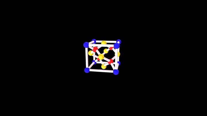 DIAMOND CUBE STRUCTURE 3D Model