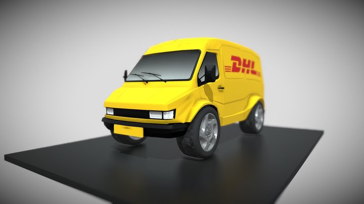 Cartoon Van 3D Model