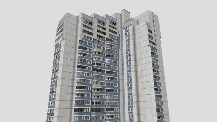High rise building (improved SketchUp reupload) 3D Model