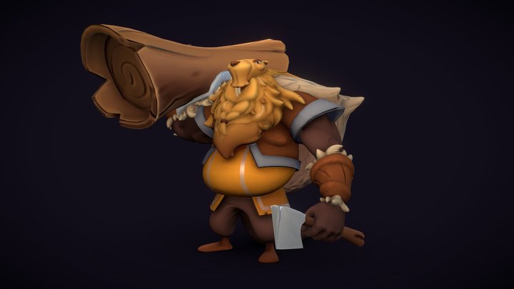 Mr Beaver 3D Model