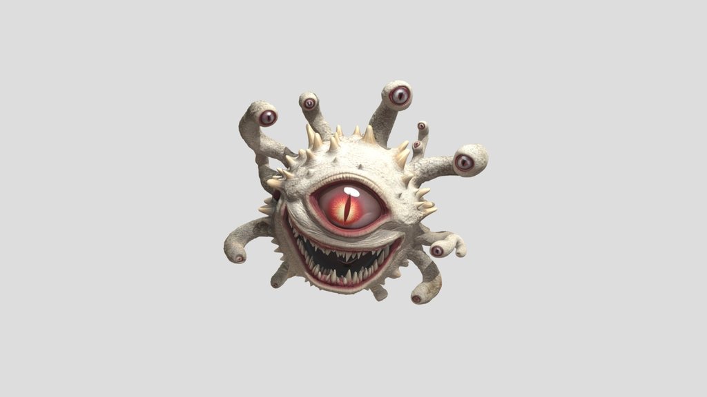 Maw of a Thousand Eyes (Albino Beholder)