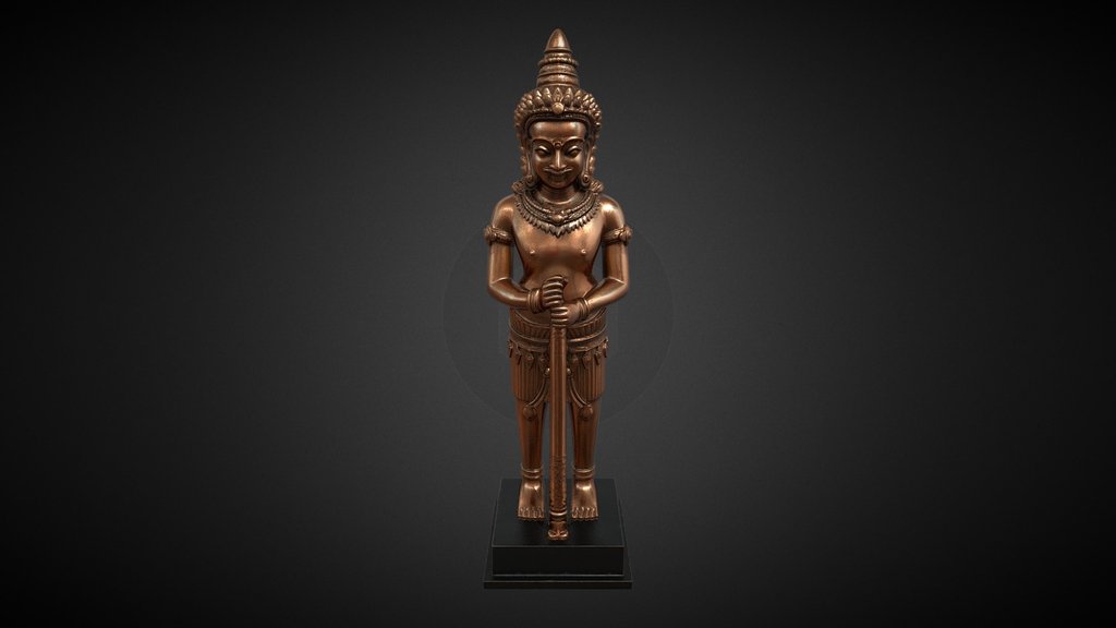 Khmer Asura Dvarapala Guardian, 12-13th century