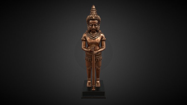 Khmer Asura Dvarapala Guardian, 12-13th century