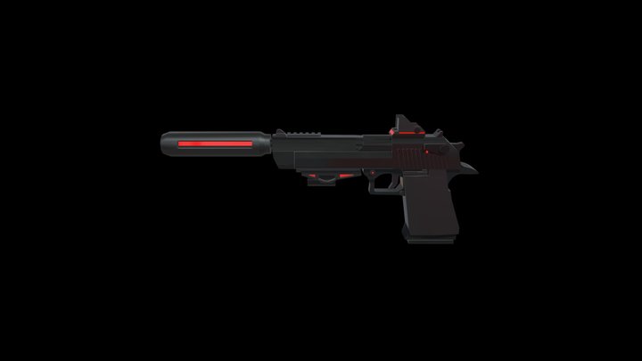 Unturned Desert Eagle 3D Model