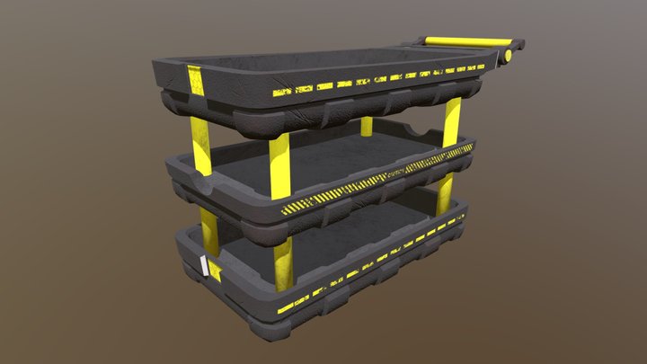 Work Cart Variant 1 3D Model