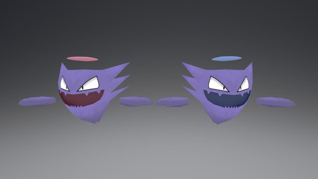 Pixelmon - Haunter 3D Model