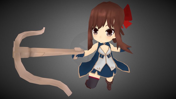 Game Character case No.01 3D Model