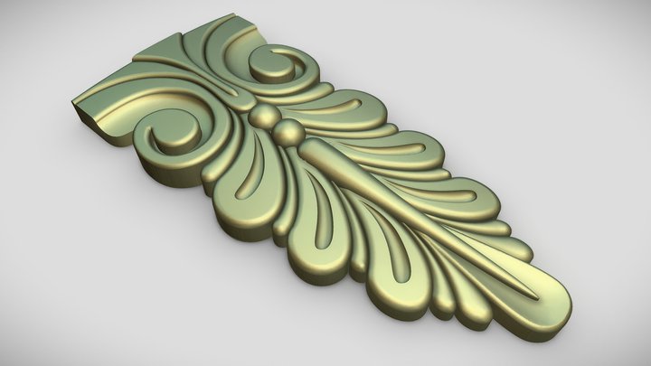 Декоративный элемент | Накладка наличника 3D Model