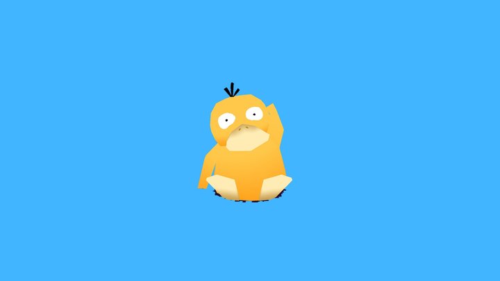 Psyduck pokémon 3d model - Finished Projects - Blender Artists