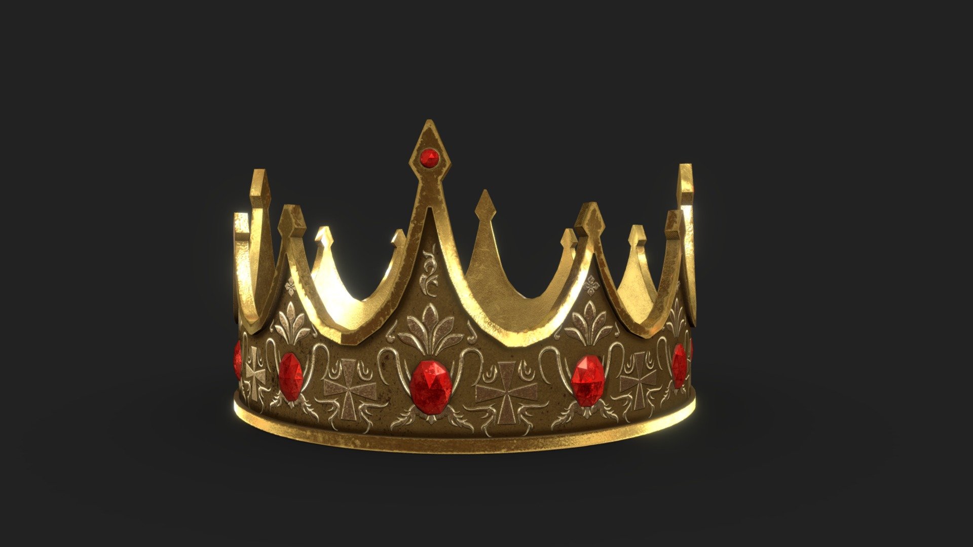 Miniature 3D Royal Crown-Favorvillage