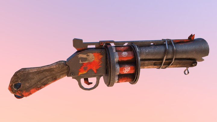 Grenade Luncher Furry drama model 3D Model
