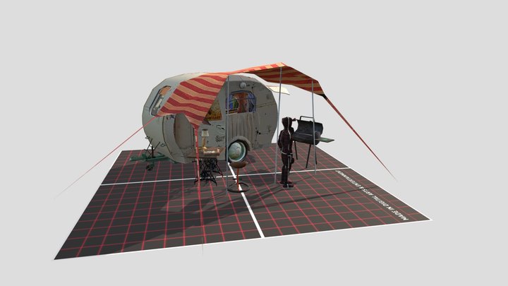 DAE 5 Finished props - ECO-HOUSE 3D Model