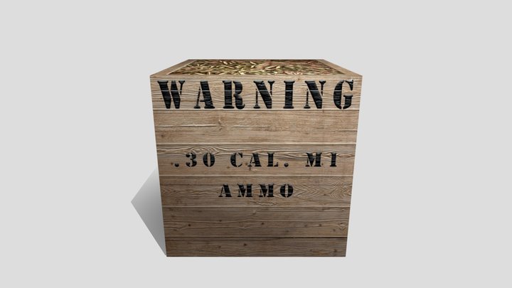 Crate 3D Model