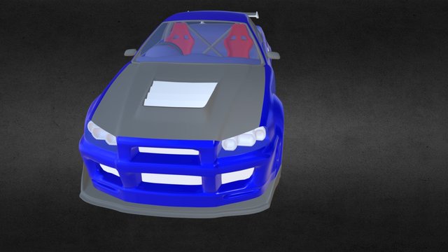 Skyline GTR R34 3D Model
