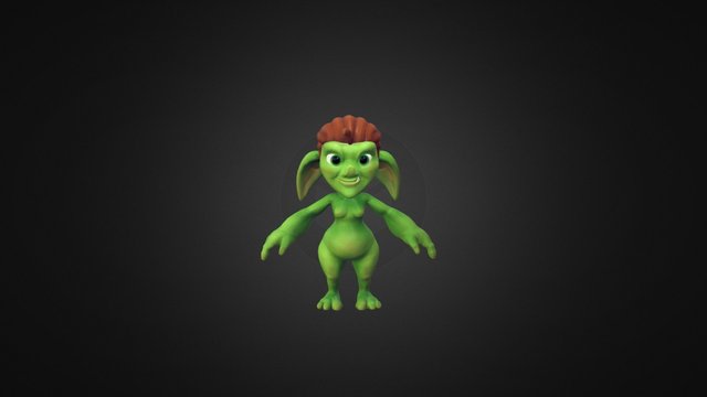 Goblin Female WIP 3D Model