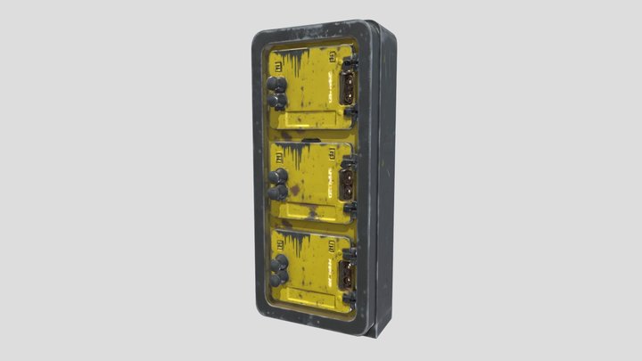 Futuristic Cyberpunk Closed Locker – Free 3D Model STL