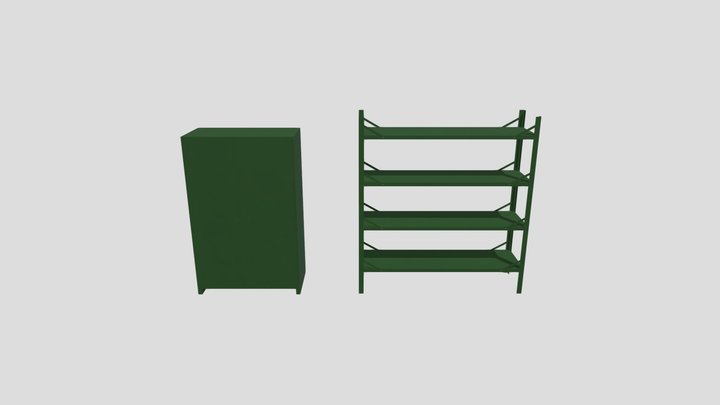 Locker and rack – Free 3D Model STL
