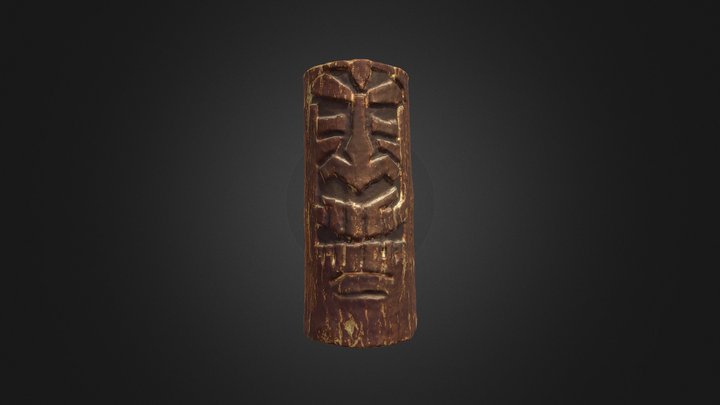 Wooden Tiki 3D Model