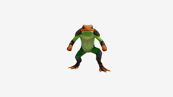 Frog Peasant 3D Model