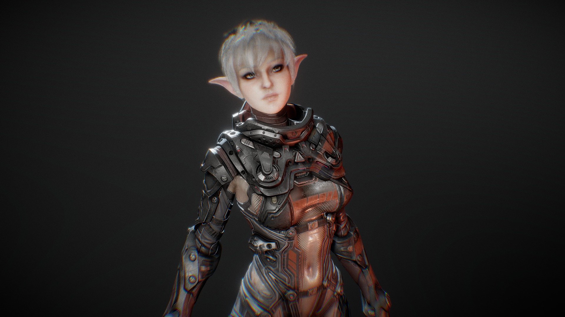 Space Elf Buy Royalty Free 3d Model By Ptibogvader [b06b30f] Sketchfab Store