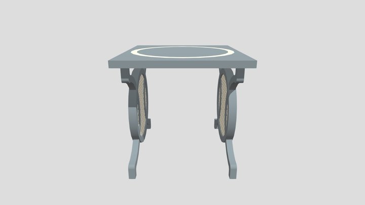 Stone Table (Low Poly) 3D Model