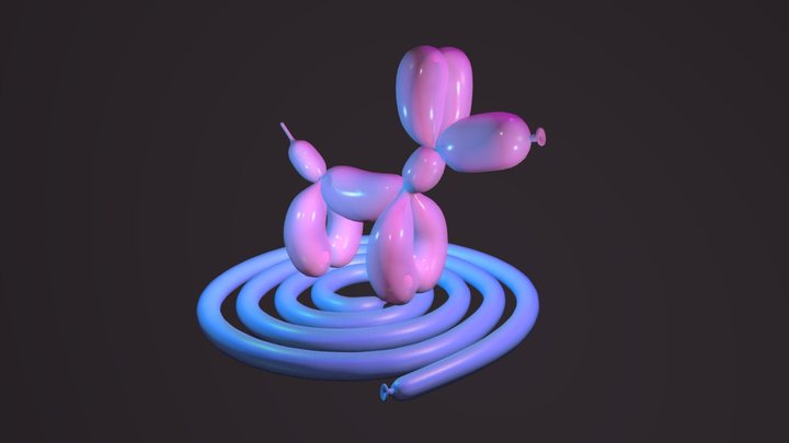 Balloon Dog 3D Model