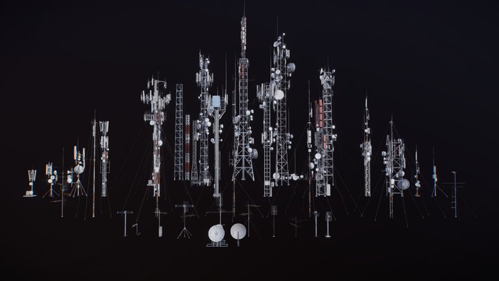 Antennas Collection 3D Model