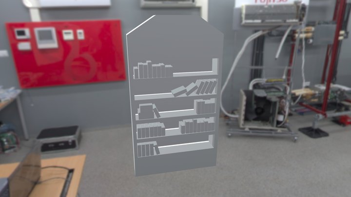 Bookshelf 3D Model