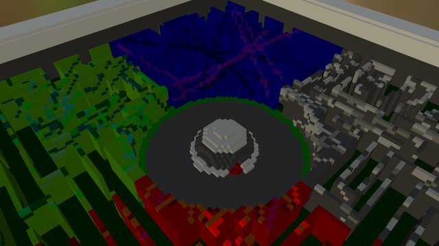 Voxel Labirint 3D Model