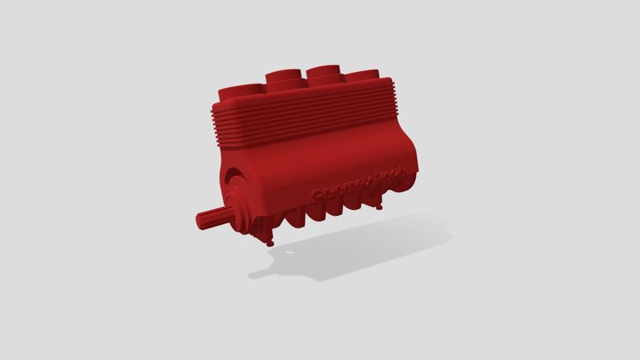 Four Cylinder Engine 3D Model