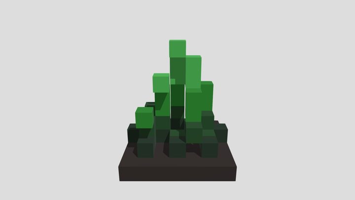 Grass Tuft - Voxel 32x32 (Animated) – Modèle 3D gratuit STL