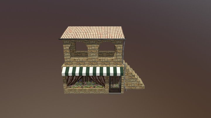 Flower Shop 3D Model