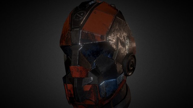 Sci-Fi Helmet 3D Model