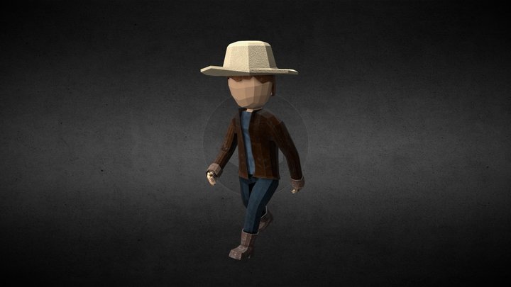 Character Sherif 3D Model