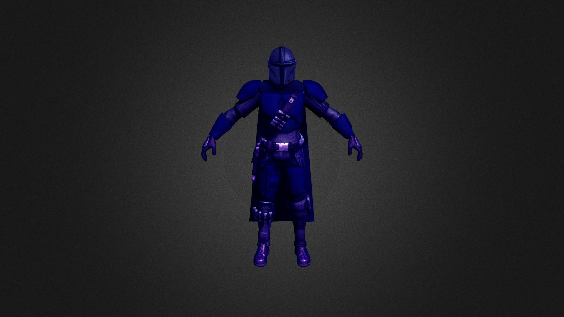 mandalorian armor — Sketchfab embed 3D viewer