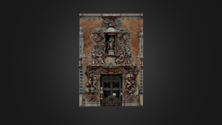 Fachada Palacio del Marques de Dos Aguas 3D Model