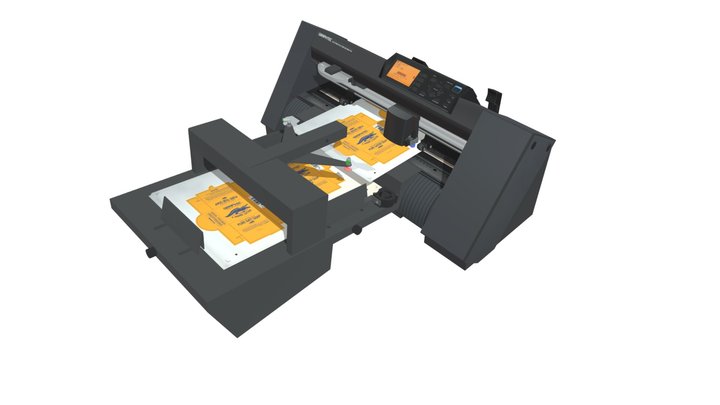 F-Mark2- Auto Sheet Feeder Unit Animation 3D Model