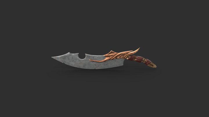 Old Pirate Sword 3D Model