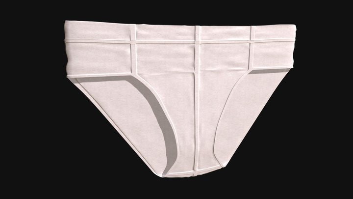 Flat briefs underwear - Buy Royalty Free 3D model by FM 3D Models