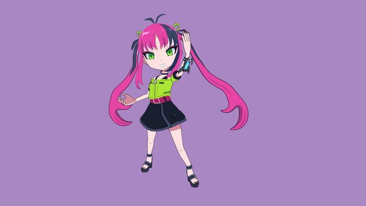 Hina Sinclair - Shadowverse- 3D Model