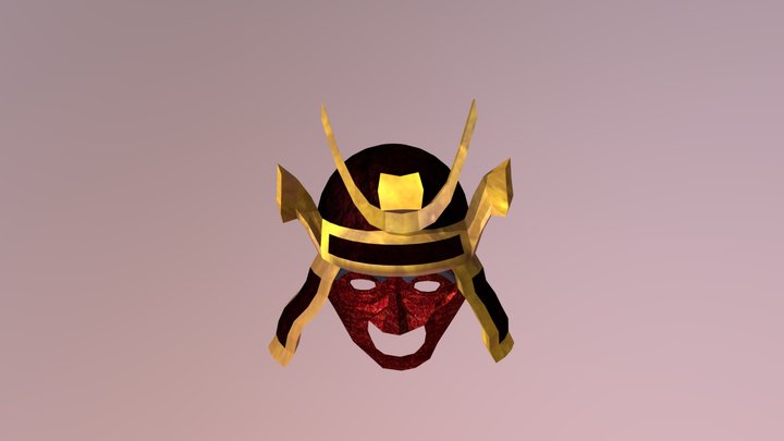 Samurai Mask 3D Model