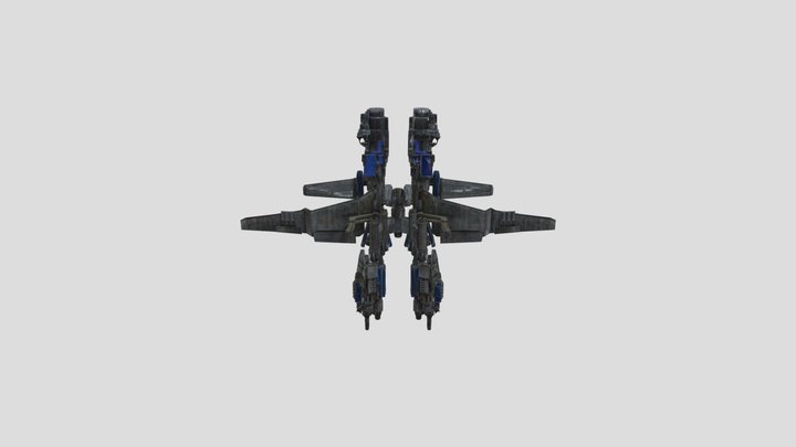Broken Titan Cameraman Jetpack 3D Model