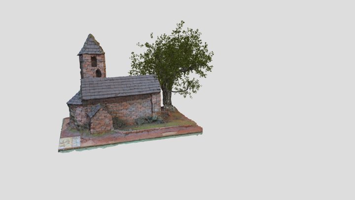 Maqueta Santa Maria de Còll 3D Model