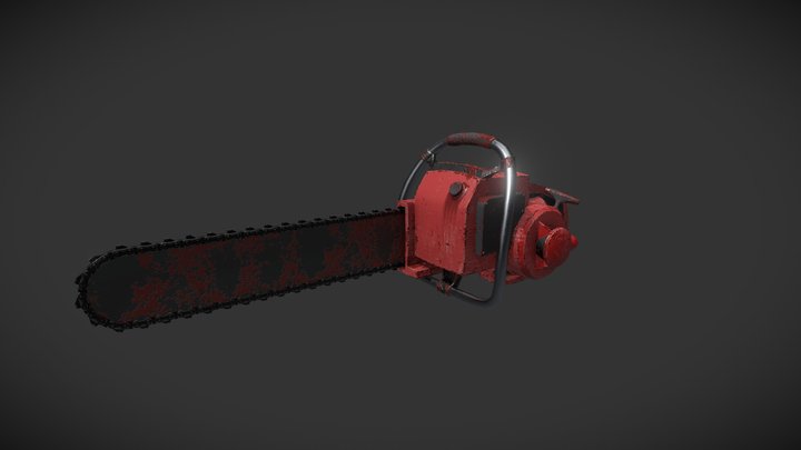 Bloody Chainsaw 3D Model