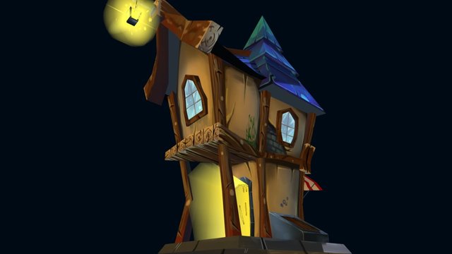 Low poly house 3D Model