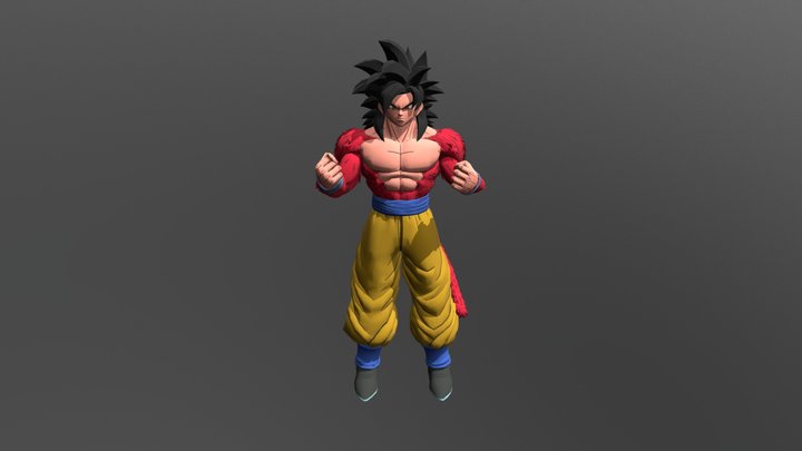 Goku 4 3D Model