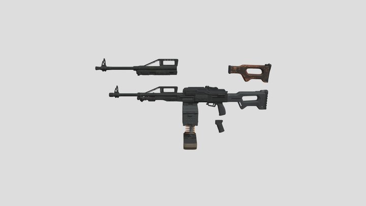 Pulemyot Kalashnikova Modernizirovannyy – Modello 3D gratuito STL