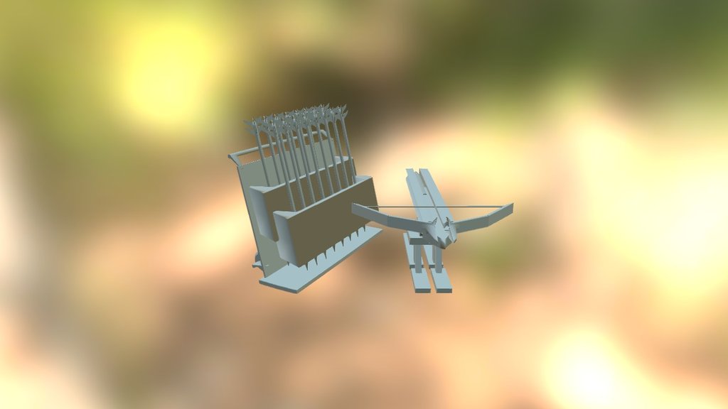 Ballista + Ammo Rack - 3D model by kmarpow [b07bc45] - Sketchfab