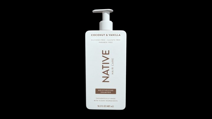 Native Moisturizing Shampoo _ Coconut & Vanilla 3D Model